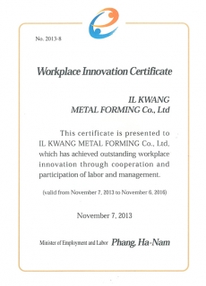 Workplace Innovation Certificate